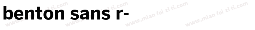 benton sans r字体转换